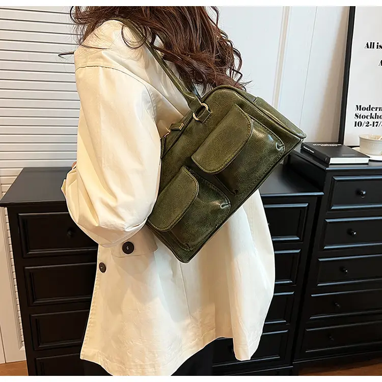 Retro Green Crossbody Bag for Women — feature 8