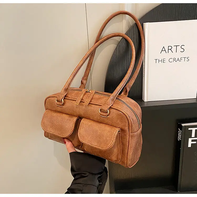 Retro Green Crossbody Bag for Women