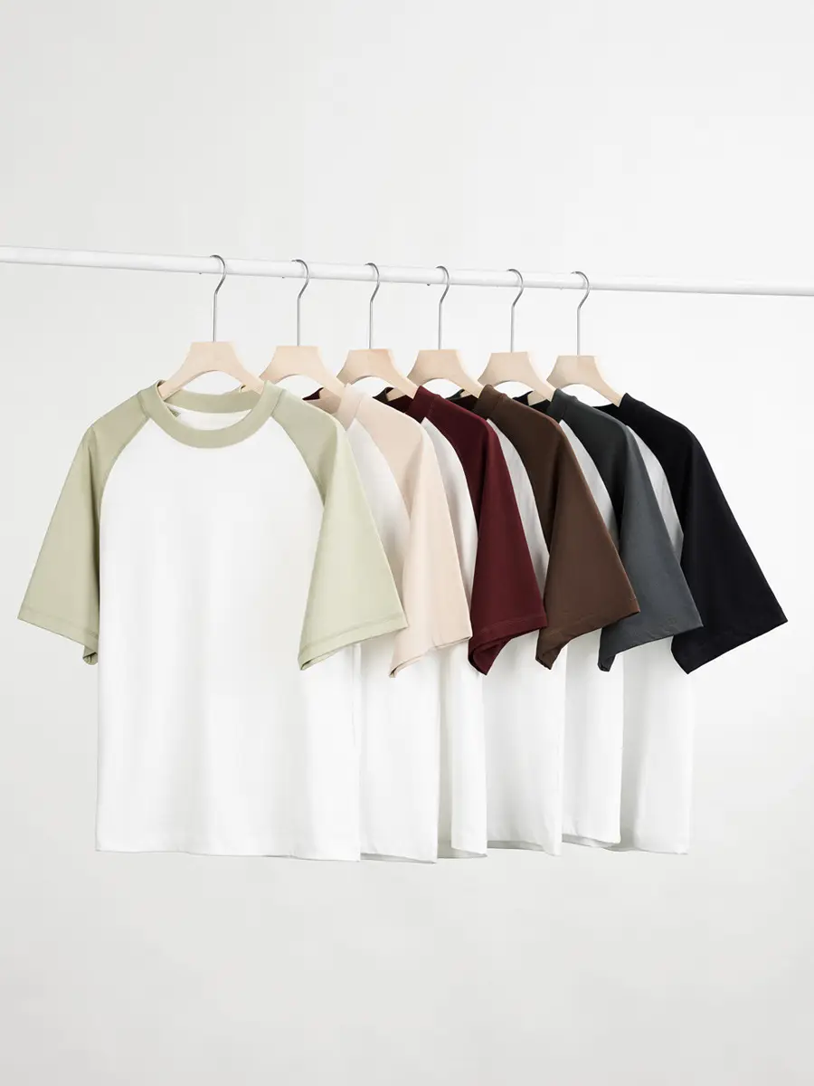 Men Cotton Crewneck T-Shirt 300g Heavy Summer - Image 9