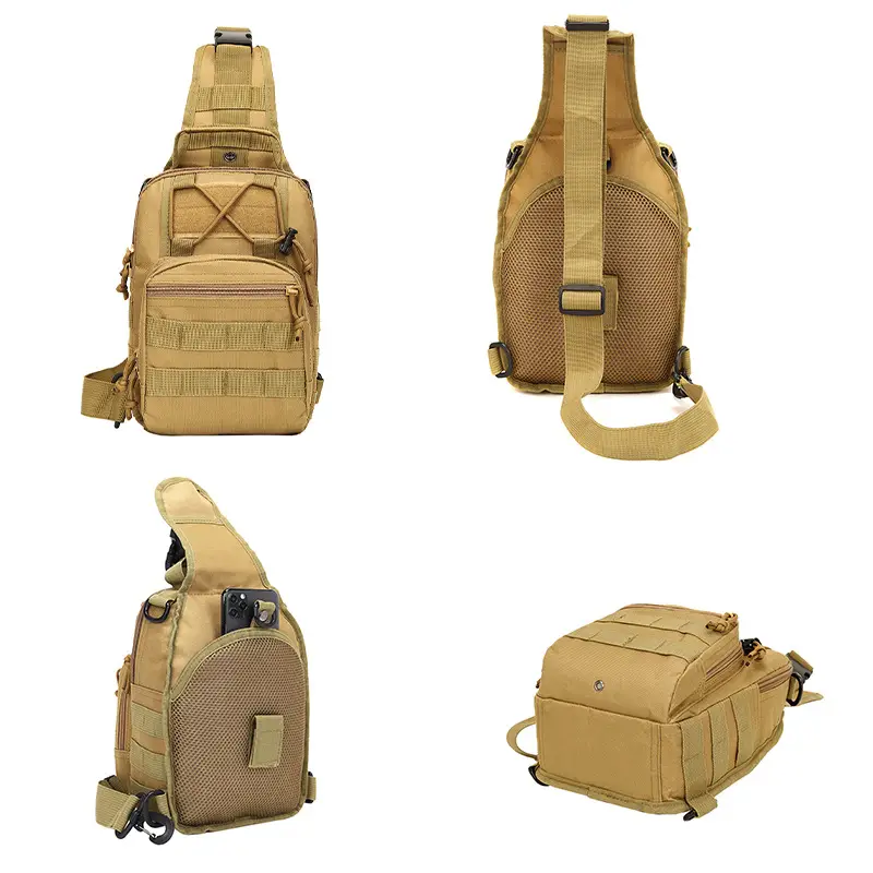 Tactical Digital Print Shoulder Bag for Men