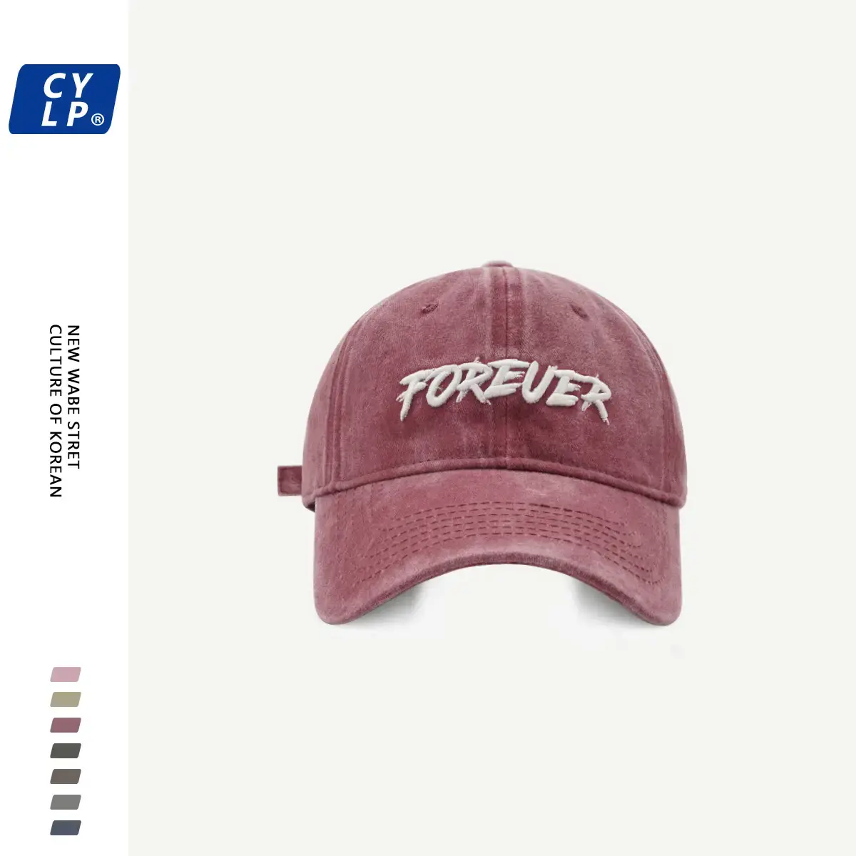 Three-Dimensional Embroidered Pink Baseball Cap - Image 4