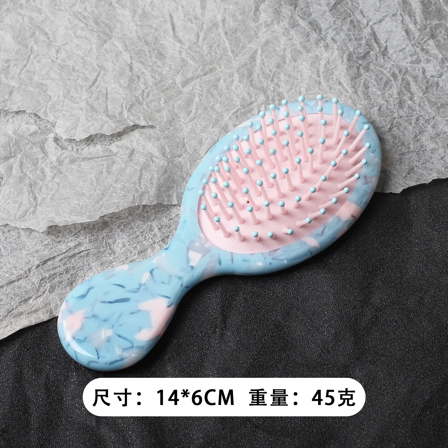 New Acetate Hair Comb Cute Handle Massage Balloon Combs - Image 2