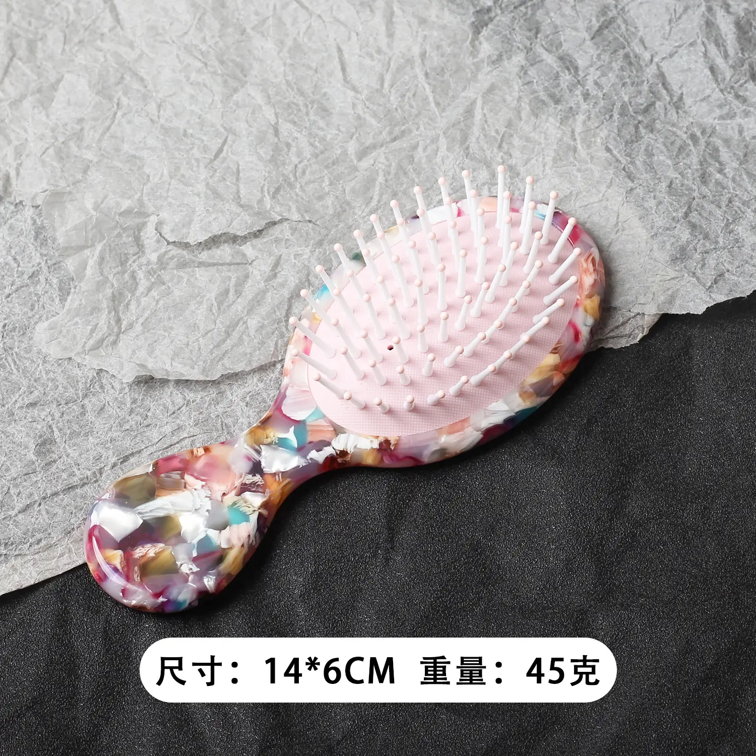 New Acetate Hair Comb Cute Handle Massage Balloon Combs - Image 3