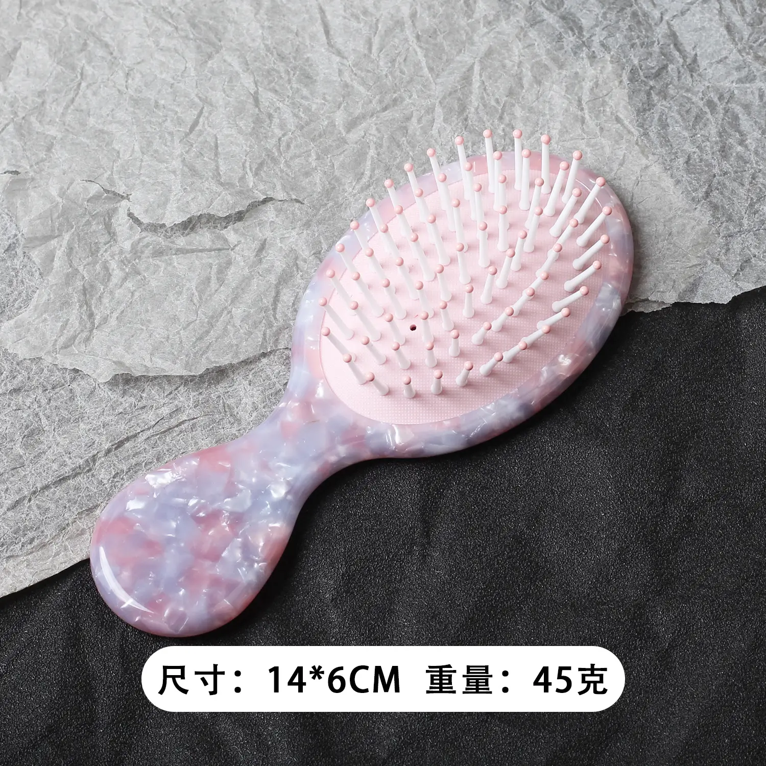New Acetate Hair Comb Cute Handle Massage Balloon Combs - Image 4