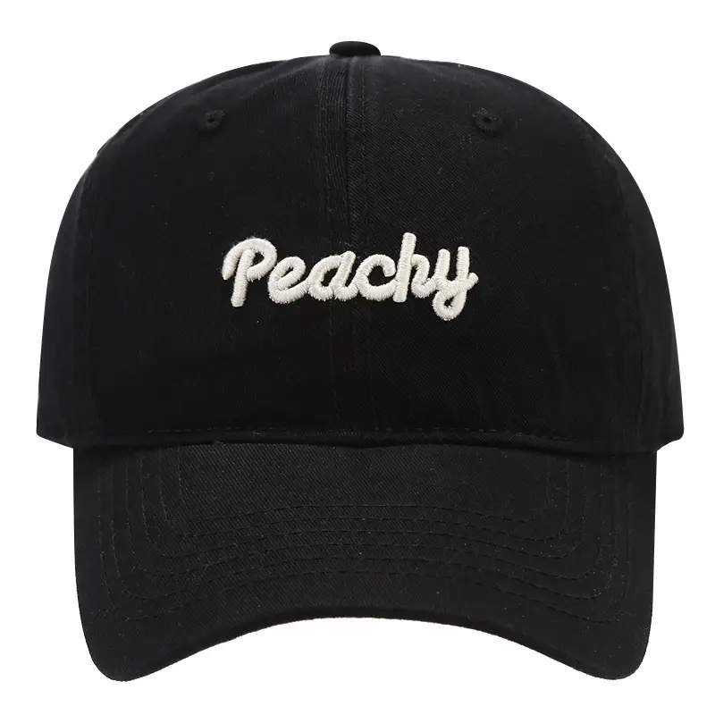 New Pure Cotton Baseball Cap for Women with Big Head & Curved Brim - Image 12
