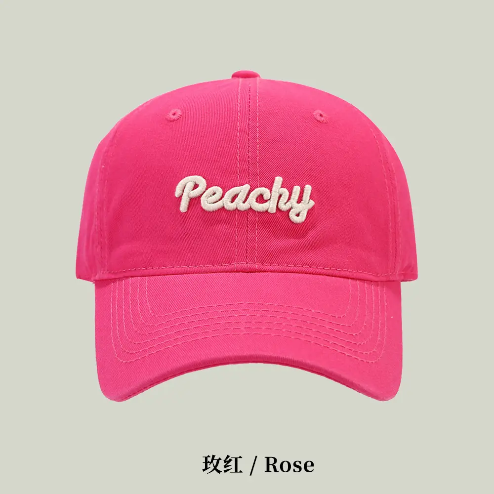 New Pure Cotton Baseball Cap for Women with Big Head & Curved Brim - Image 7