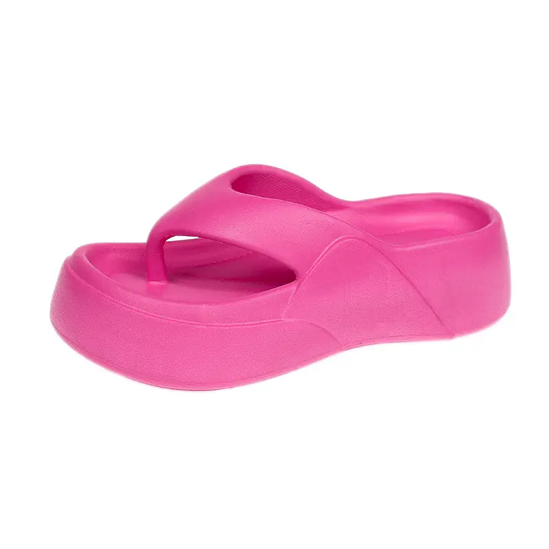 Women's Flip-Flops with Thick Soles, Height-Increasing Beach Sandals, Korean Style Summer Beach Shoes for Women - Image 3