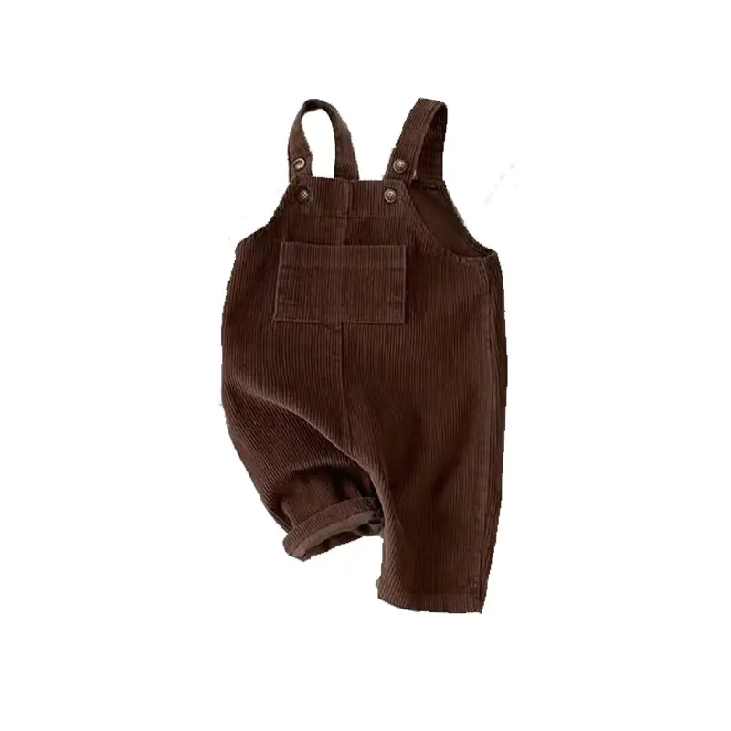 Korean Style Kids Set with Corduroy Pants & Hat