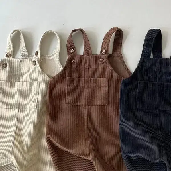Korean Style Kids Set with Corduroy Pants & Hat — feature 4