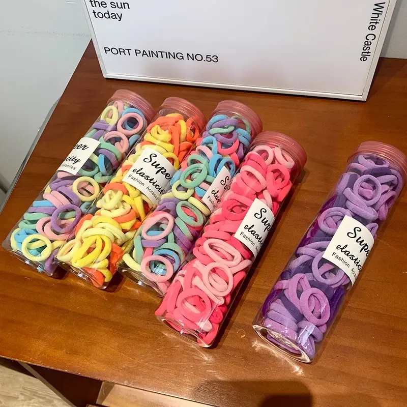 7-in-1 Rubber Hair Bands for Girls 100 Pcs - Image 13