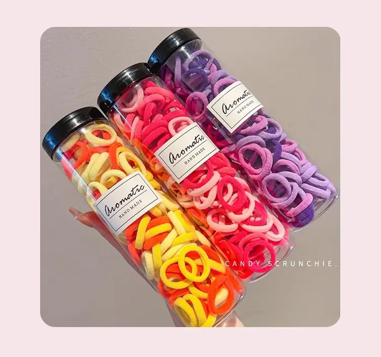 7-in-1 Rubber Hair Bands for Girls 100 Pcs — feature 10