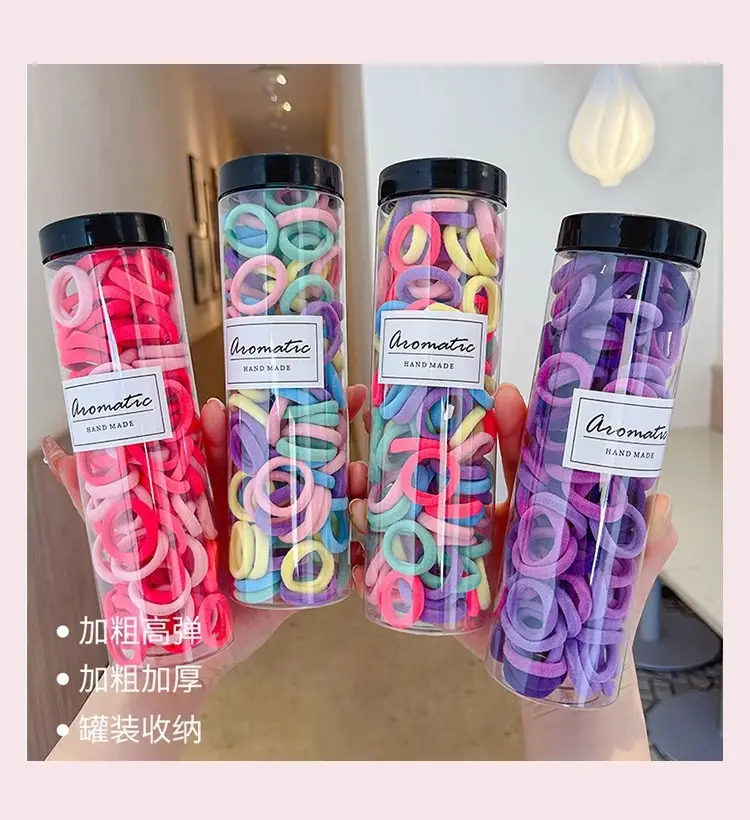 7-in-1 Rubber Hair Bands for Girls 100 Pcs — feature 11