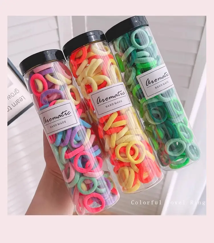 7-in-1 Rubber Hair Bands for Girls 100 Pcs — feature 13