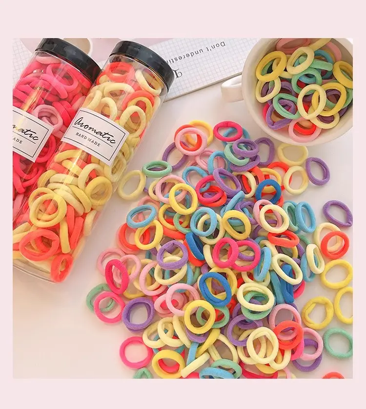 7-in-1 Rubber Hair Bands for Girls 100 Pcs — feature 6