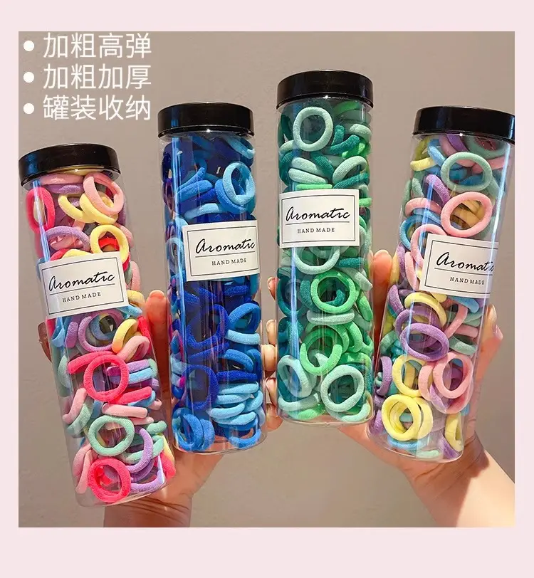 7-in-1 Rubber Hair Bands for Girls 100 Pcs — feature 9