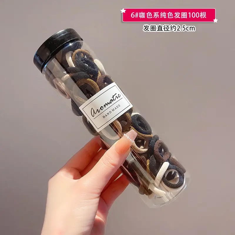 7-in-1 Rubber Hair Bands for Girls 100 Pcs - Image 7