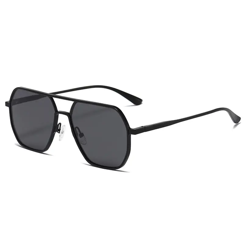 2024 Aluminum Polarized Sunglasses Black Frame Black镜片 - Image 11