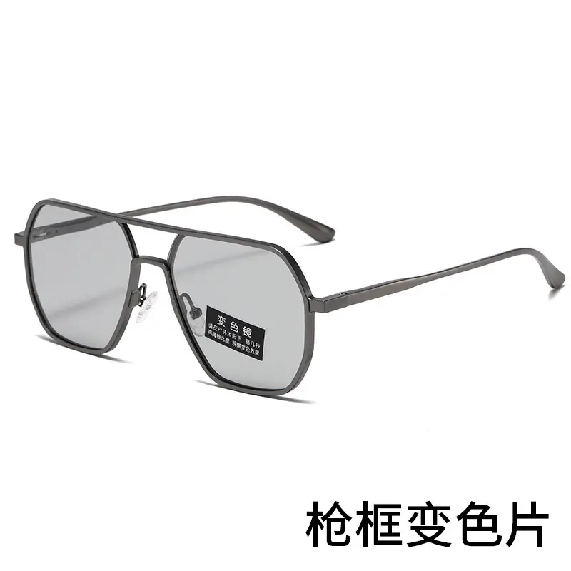 2024 Aluminum Polarized Sunglasses Black Frame Black镜片 - Image 5