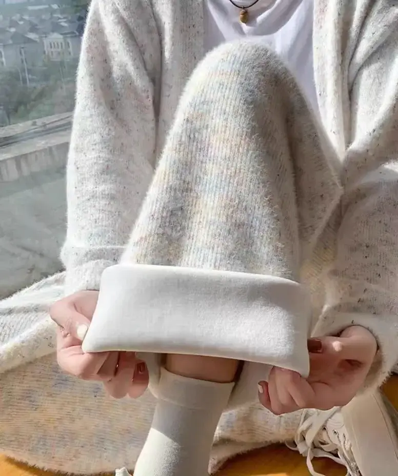 Warm Rainbow Glutinous Rice Pants for Women — feature 9