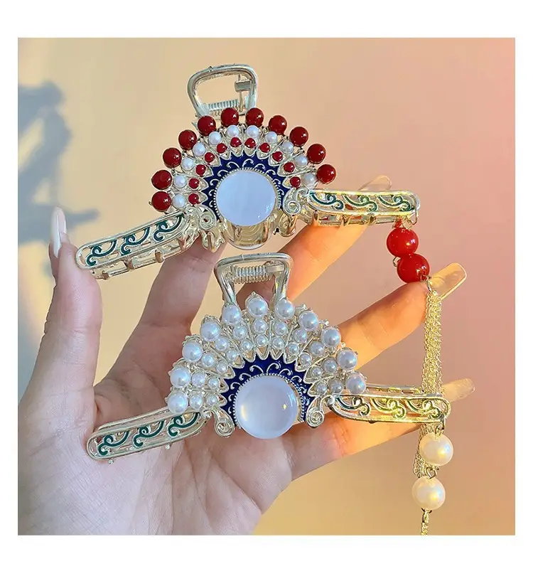Pearl Tassel Hairpin for Women Back of Head Updo — feature 36