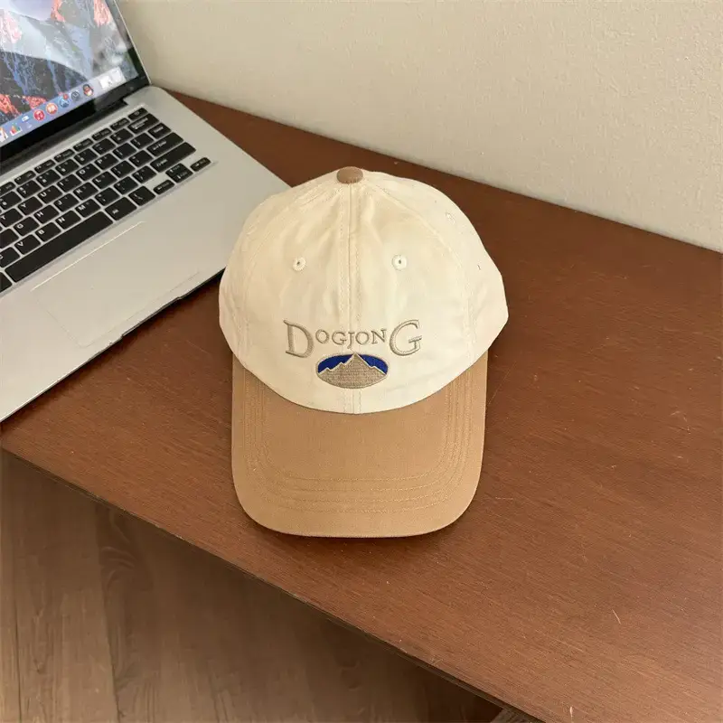 Doojong G Sun Hat for Women Green Beige Baseball Cap - Image 4