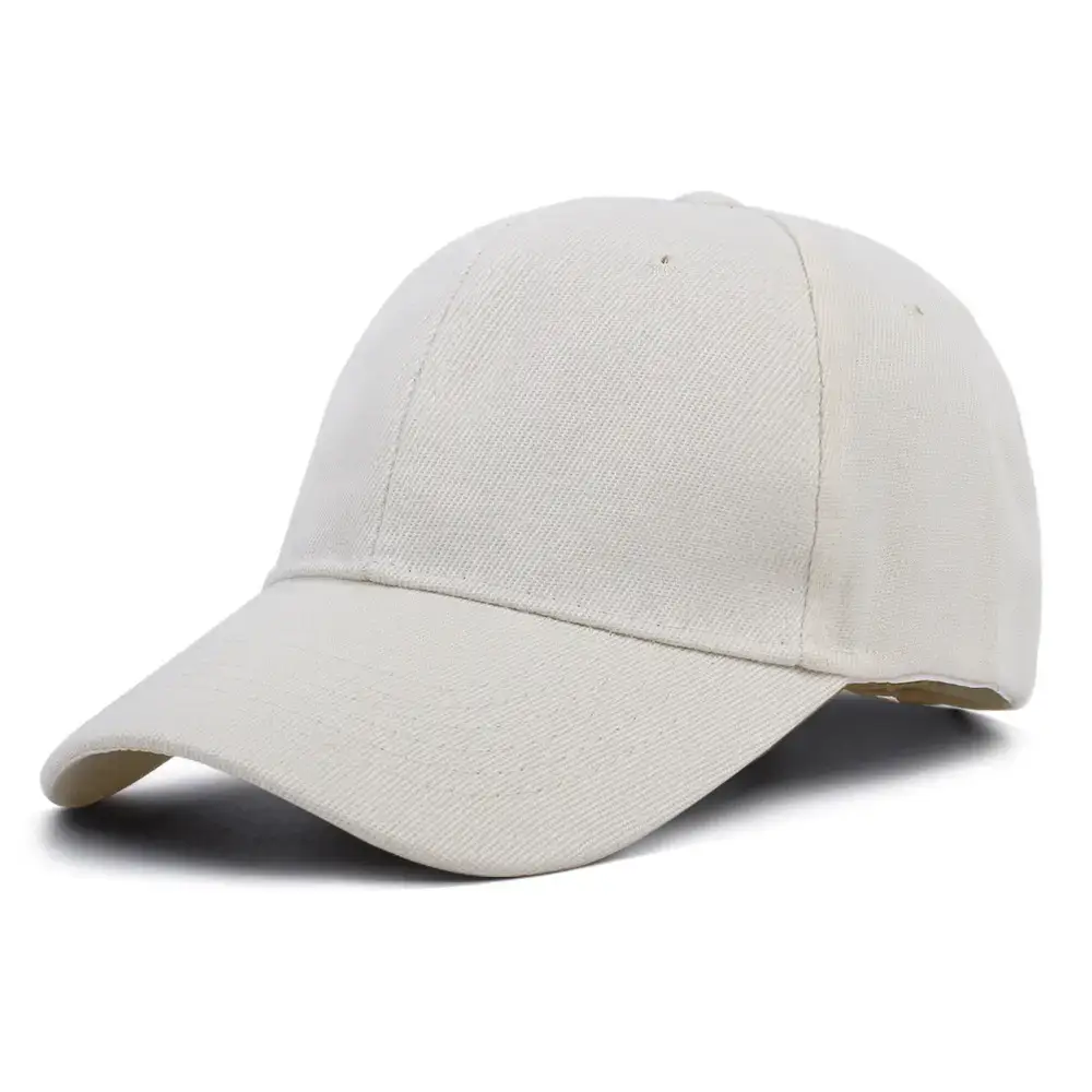 Beige Peaked Baseball Cap for Men - Image 15