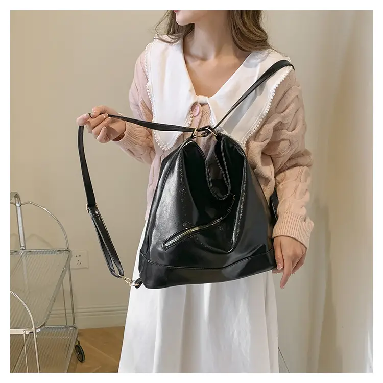 Women's Contrast Color High-end Bucket Bag 2024 Spring — feature 24