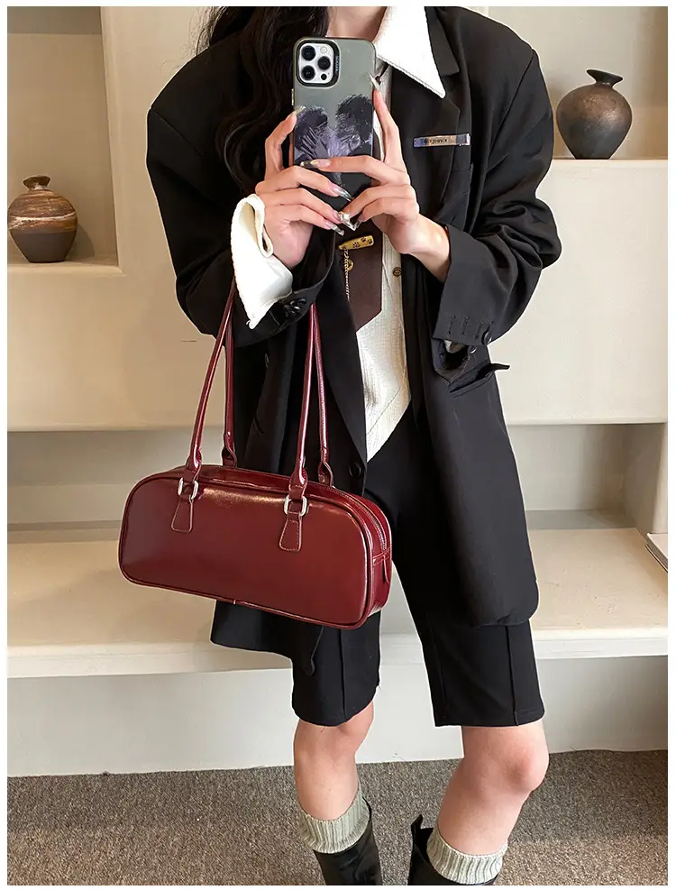 Pink Shoulder Bag for Women 2023 Winter Commute Travel — feature 25