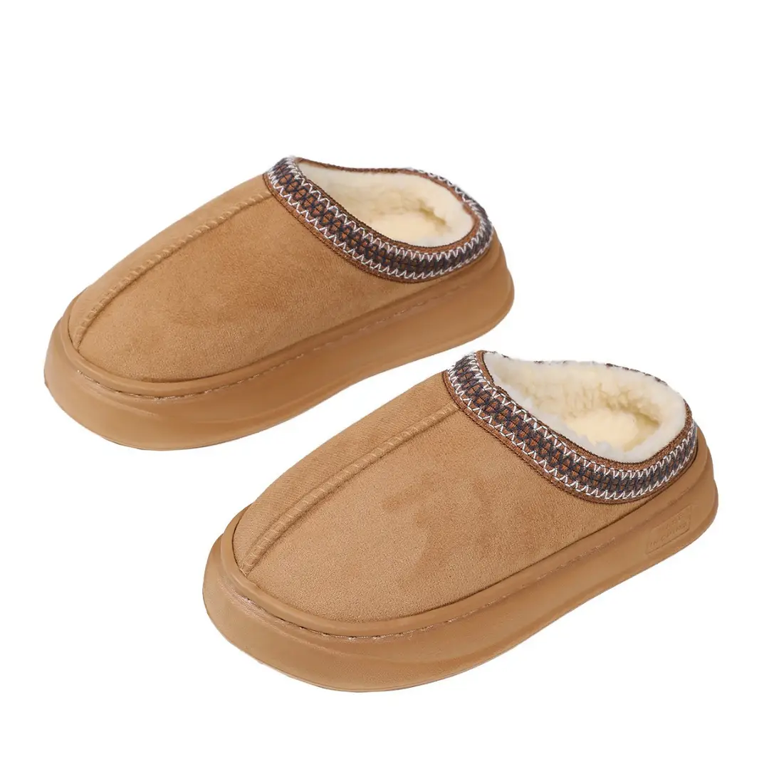 Tasman bag mouth winter bag heel indoor thick bottom home fleece-lined cotton slippers women's outer wear autumn and winter EVA - Image 15