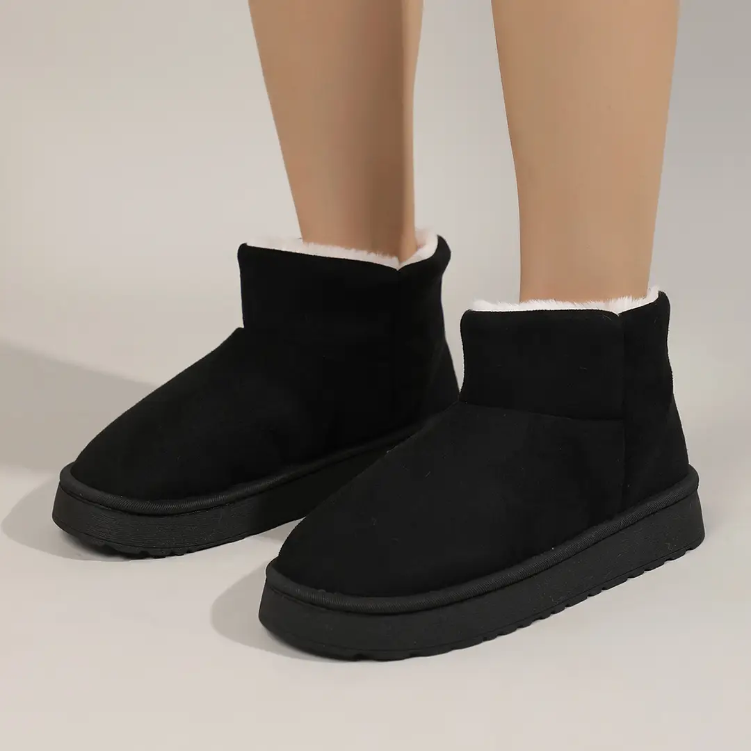 Tasman bag mouth winter bag heel indoor thick bottom home fleece-lined cotton slippers women's outer wear autumn and winter EVA - Image 7