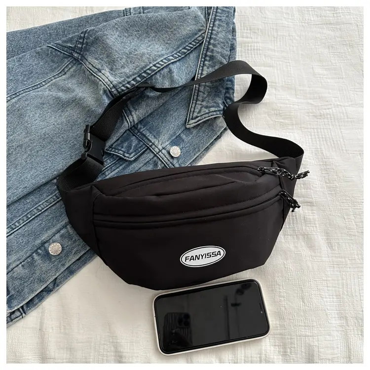 Men's Black Japanese Waist Bag Lightweight Shoulder Bag — feature 10