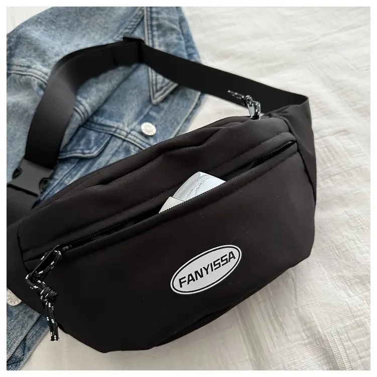 Men's Black Japanese Waist Bag Lightweight Shoulder Bag — feature 15