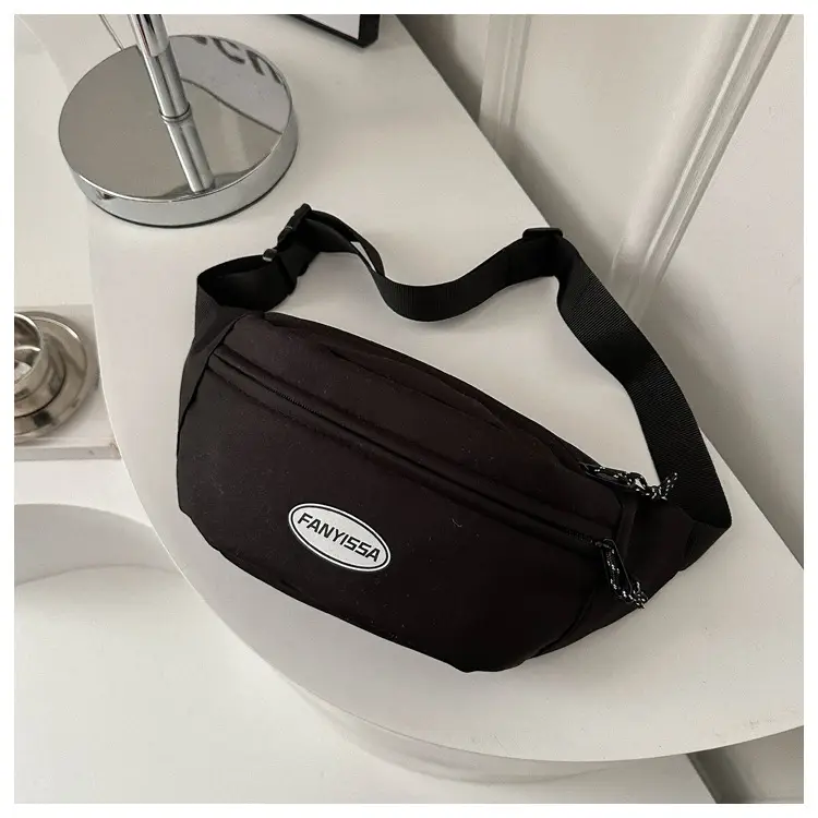 Men's Black Japanese Waist Bag Lightweight Shoulder Bag — feature 19