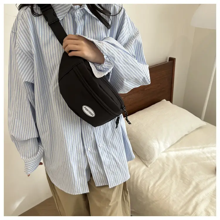 Men's Black Japanese Waist Bag Lightweight Shoulder Bag — feature 30