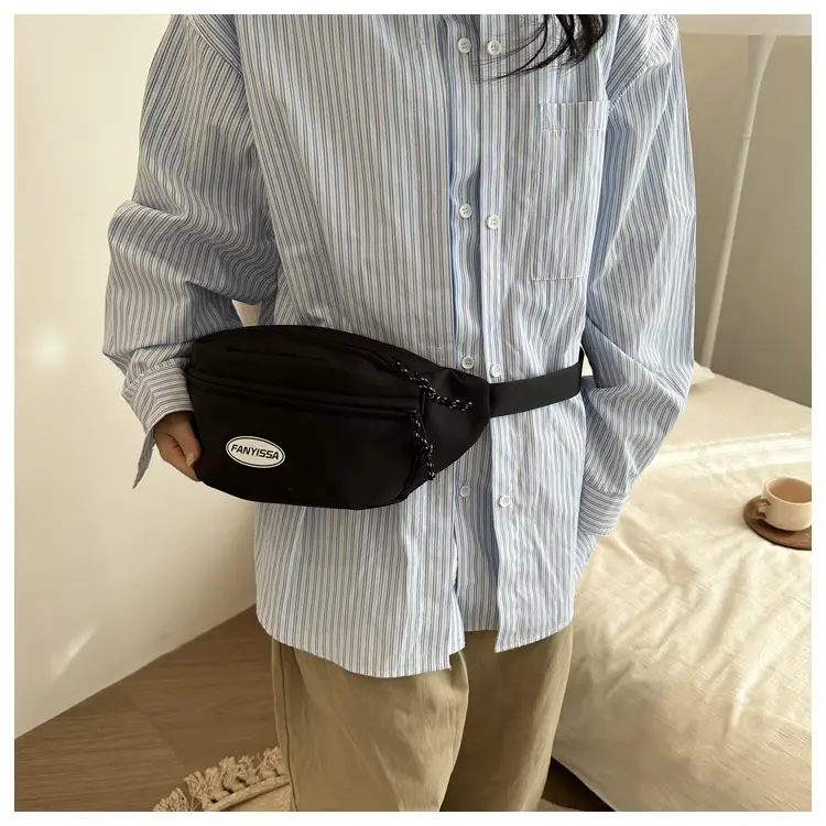 Men's Black Japanese Waist Bag Lightweight Shoulder Bag — feature 34