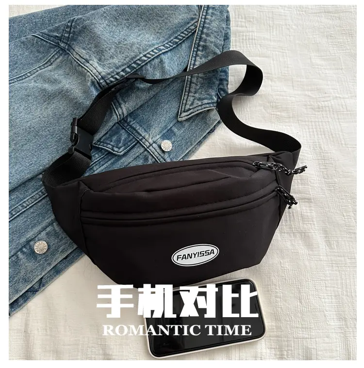 Men's Black Japanese Waist Bag Lightweight Shoulder Bag — feature 6