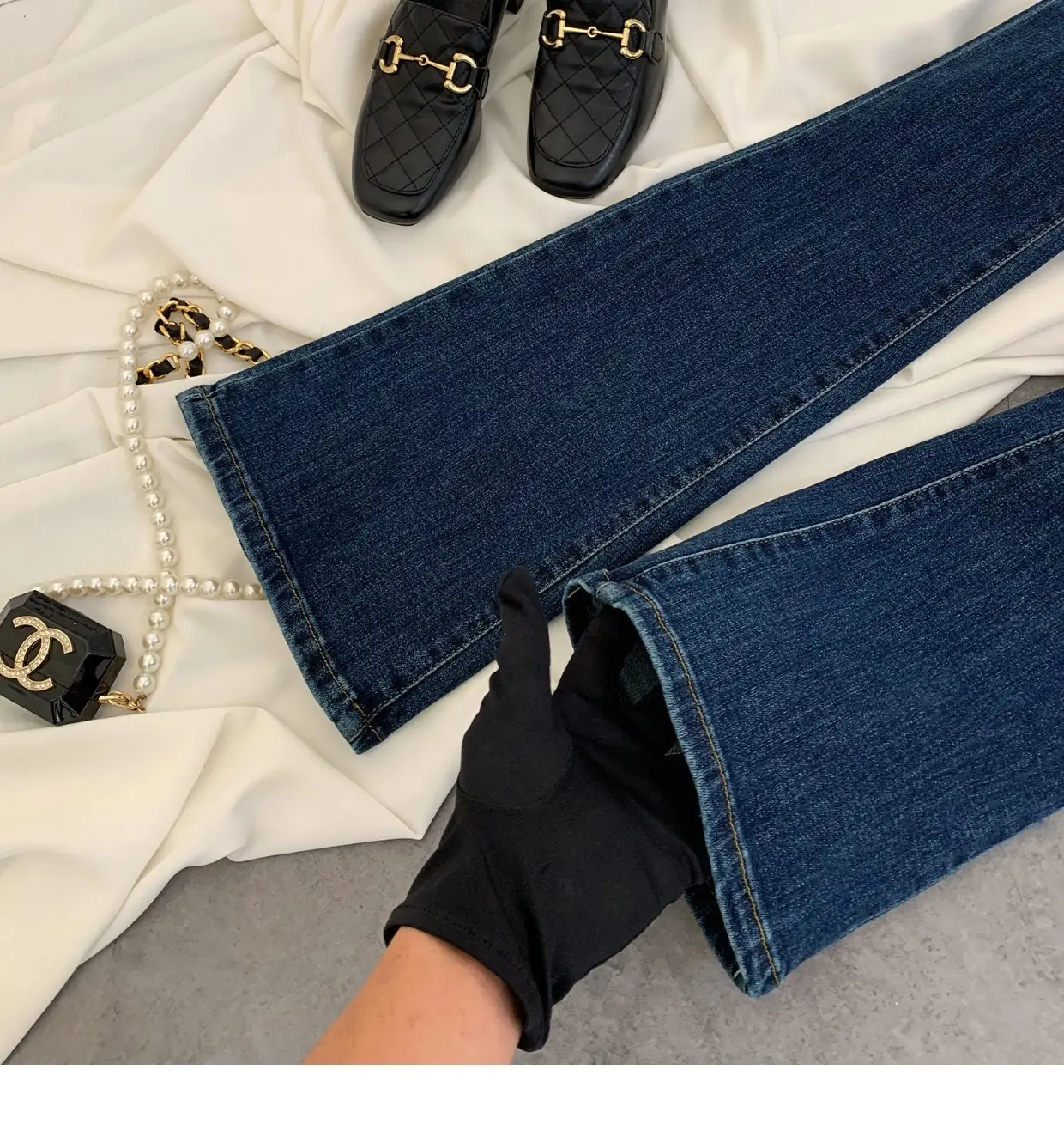 2023 New Retro Dark Blue Slim Fit Skinny Jeans Women — feature 15