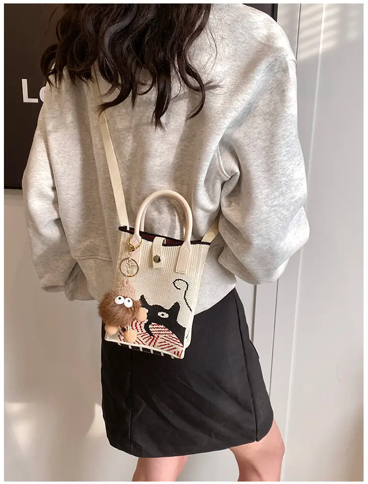 Women Red Envelope Messenger Bag with Doll Keychain — feature 22