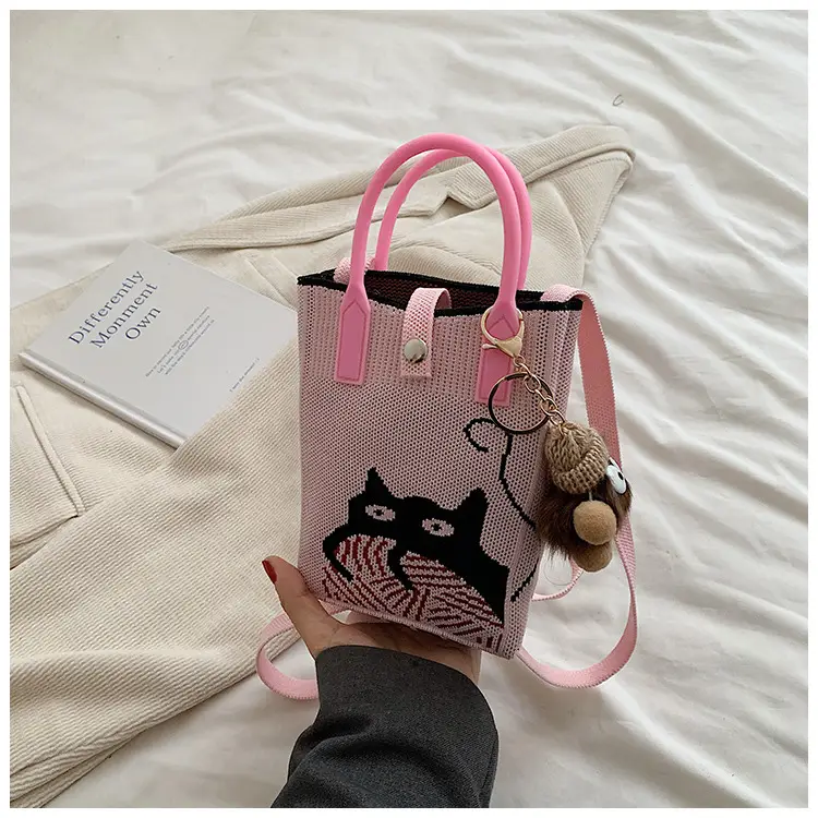 Women Red Envelope Messenger Bag with Doll Keychain — feature 31