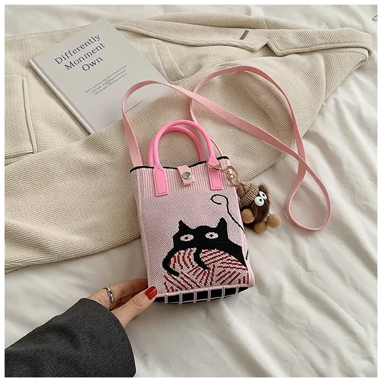 Women Red Envelope Messenger Bag with Doll Keychain — feature 33