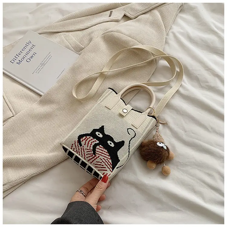 Women Red Envelope Messenger Bag with Doll Keychain — feature 35