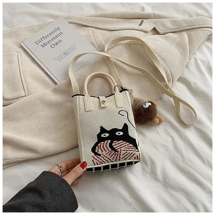 Women Red Envelope Messenger Bag with Doll Keychain — feature 36