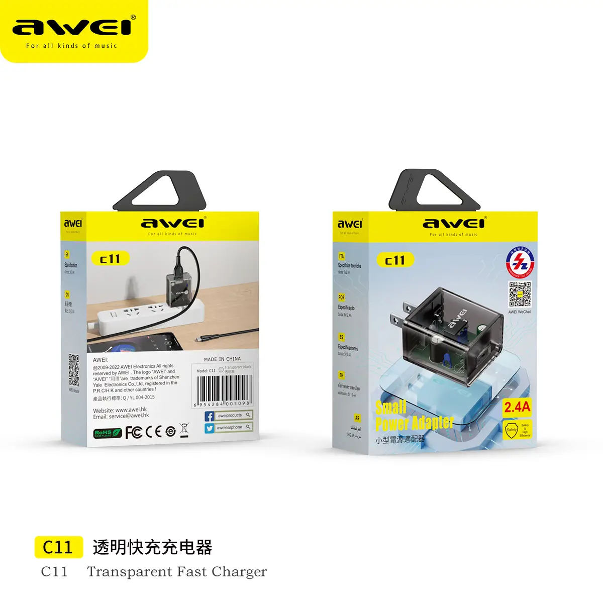 Awei Digital Charger for Universal Headset 5V2.4A Fast Charging — feature 10