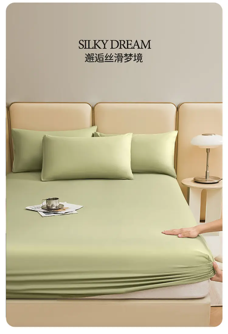 Class A Xinjiang cotton long-staple cotton cotton bed cover 100 pure cotton bedspread Simmons protective non-slip cover wholesale group purchase — feature 17