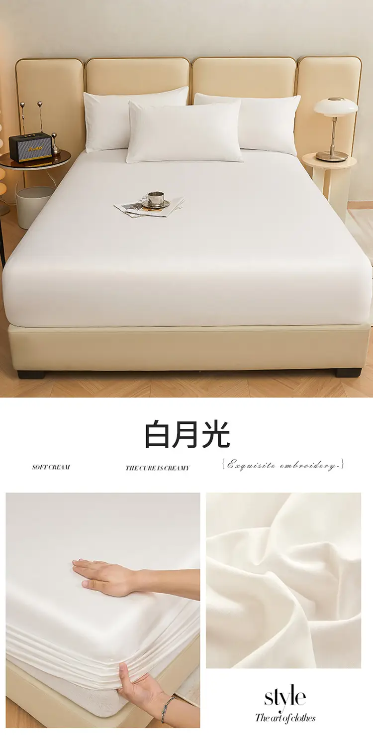 Class A Xinjiang cotton long-staple cotton cotton bed cover 100 pure cotton bedspread Simmons protective non-slip cover wholesale group purchase — feature 37