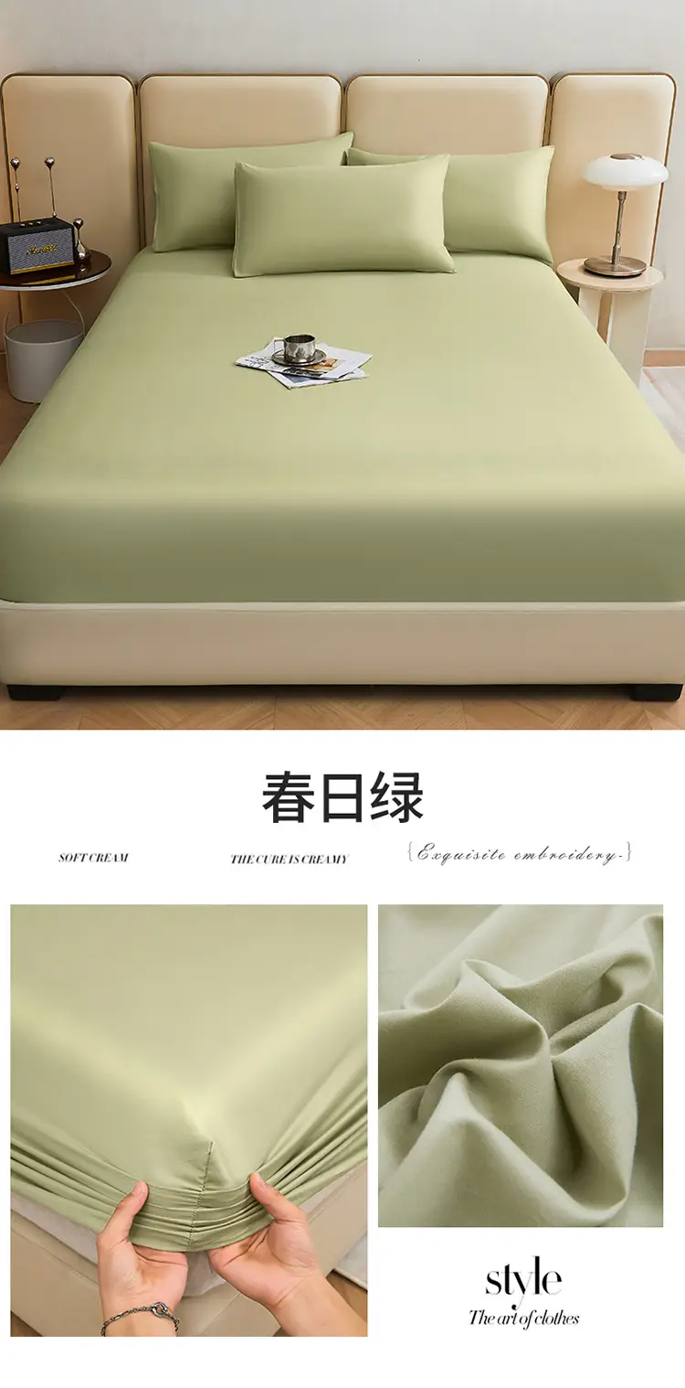 Class A Xinjiang cotton long-staple cotton cotton bed cover 100 pure cotton bedspread Simmons protective non-slip cover wholesale group purchase — feature 41
