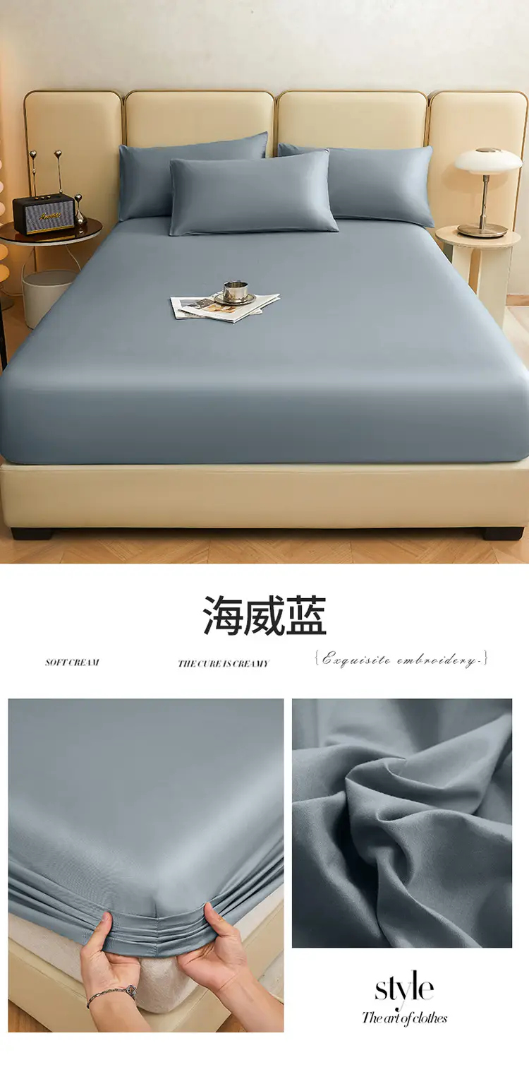Class A Xinjiang cotton long-staple cotton cotton bed cover 100 pure cotton bedspread Simmons protective non-slip cover wholesale group purchase — feature 42