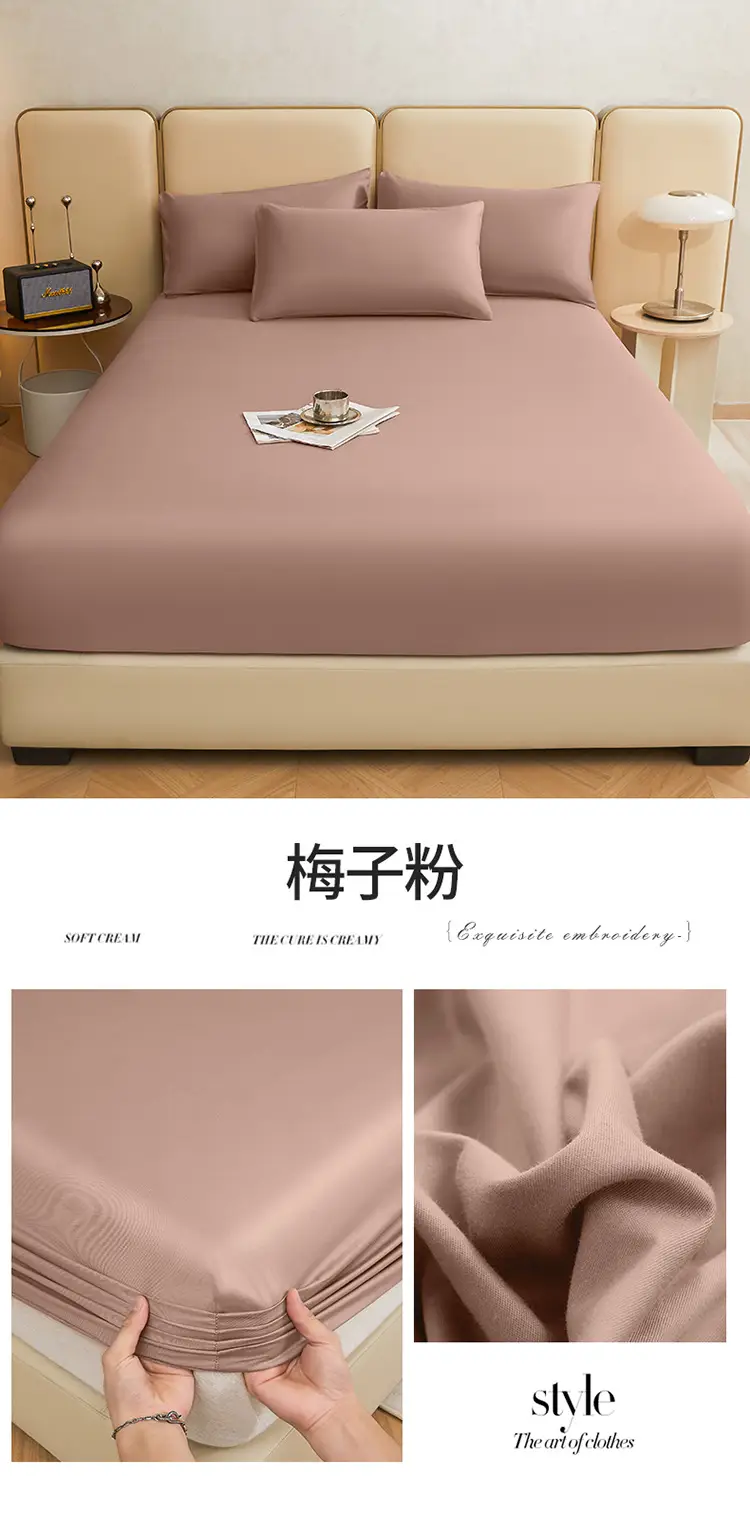 Class A Xinjiang cotton long-staple cotton cotton bed cover 100 pure cotton bedspread Simmons protective non-slip cover wholesale group purchase — feature 43