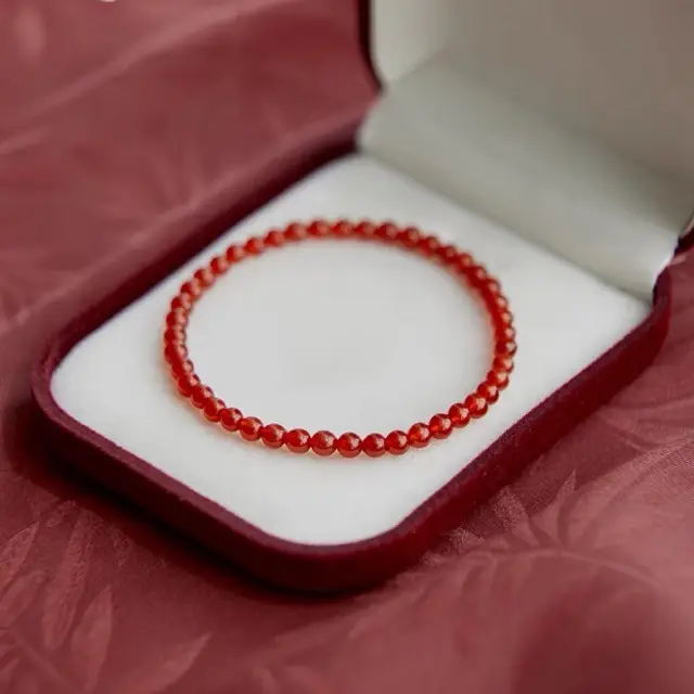 Natural Red Agate Bracelet for Women's New Year - Image 3