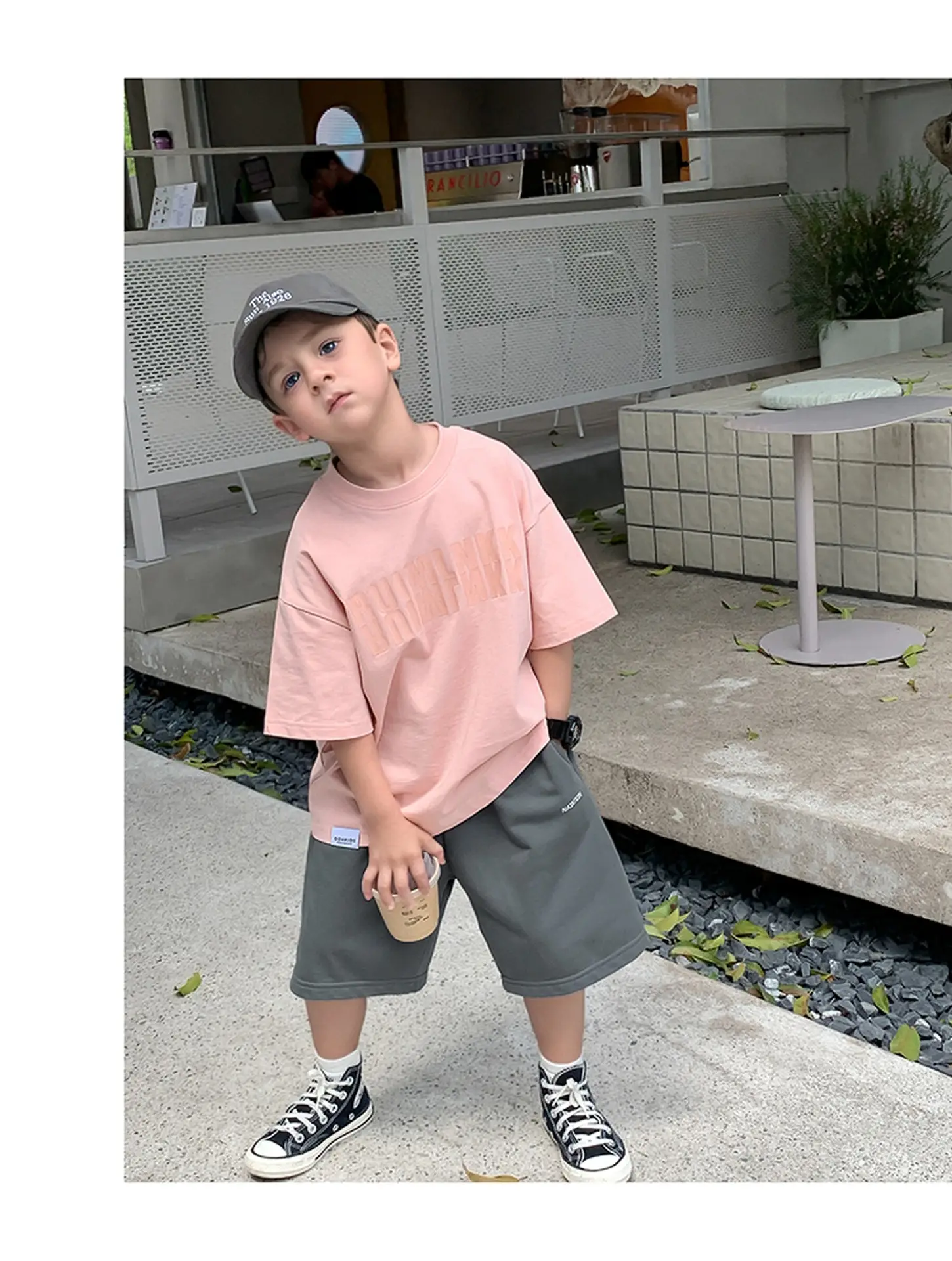 2025 Boys Short Sleeve T-Shirt Beige Casual Summer — feature 19
